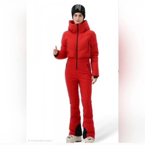 The North Face Jackets & Blazers - The North Face Off The Clock Snowsuit Women's Bright Orange Ski Jacket